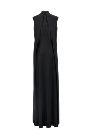 Abito lungo nero in crêpe ALBERTA FERRETTI | V040351260555